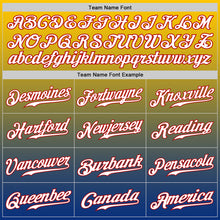 Load image into Gallery viewer, Custom Yellow Red-Royal Authentic Fade Fashion Baseball Jersey