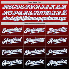 Load image into Gallery viewer, Custom Red White-Black Authentic Fade Fashion Baseball Jersey