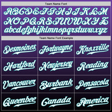 Load image into Gallery viewer, Custom Purple White-Black Authentic Fade Fashion Baseball Jersey