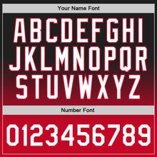 Load image into Gallery viewer, Custom Black White-Red Authentic Fade Fashion Basketball Jersey