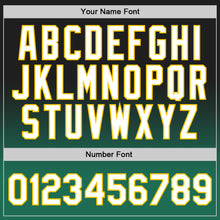 Load image into Gallery viewer, Custom Black White-Kelly Green Authentic Fade Fashion Basketball Jersey