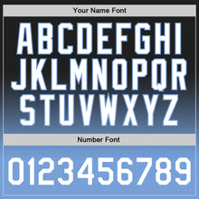 Load image into Gallery viewer, Custom Black White-Light Blue Authentic Fade Fashion Basketball Jersey