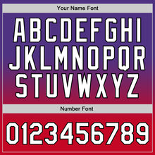 Load image into Gallery viewer, Custom Purple White-Red Authentic Fade Fashion Basketball Jersey