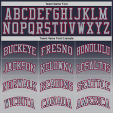 Load image into Gallery viewer, Custom Navy Gray-Red Authentic Fade Fashion Basketball Jersey