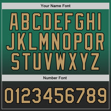 Load image into Gallery viewer, Custom Kelly Green Old Gold-Black Authentic Fade Fashion Basketball Jersey