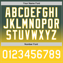 Load image into Gallery viewer, Custom Hunter Green White-Gold Authentic Fade Fashion Basketball Jersey