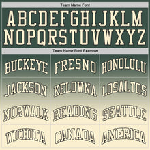 Load image into Gallery viewer, Custom Hunter Green Cream-Black Authentic Fade Fashion Basketball Jersey