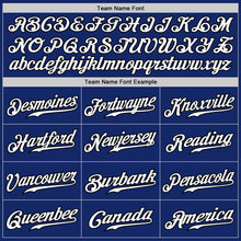 Load image into Gallery viewer, Custom Royal White-Black Authentic Fade Fashion Baseball Jersey