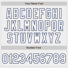 Load image into Gallery viewer, Custom White White-Navy Authentic Fade Fashion Baseball Jersey