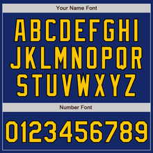 Load image into Gallery viewer, Custom Royal Yellow-Black Authentic Fade Fashion Baseball Jersey