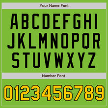 Load image into Gallery viewer, Custom Neon Green Yellow-Black Authentic Fade Fashion Baseball Jersey