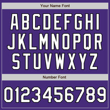 Load image into Gallery viewer, Custom Purple White-Black Authentic Fade Fashion Baseball Jersey