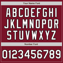 Load image into Gallery viewer, Custom Crimson White-Black Authentic Fade Fashion Baseball Jersey