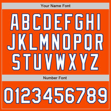 Load image into Gallery viewer, Custom Orange White-Royal Authentic Fade Fashion Baseball Jersey