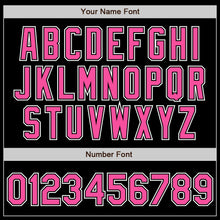 Load image into Gallery viewer, Custom Black Pink-White Authentic Gradient Fashion Baseball Jersey