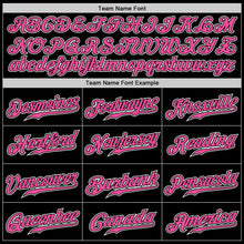 Load image into Gallery viewer, Custom Black Pink-White Authentic Gradient Fashion Baseball Jersey