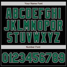 Load image into Gallery viewer, Custom Black Kelly Green-White Authentic Gradient Fashion Baseball Jersey