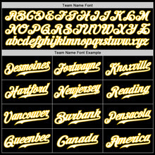 Load image into Gallery viewer, Custom Black White Purple-Gold Authentic Gradient Fashion Baseball Jersey