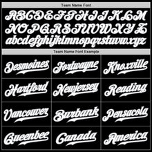 Load image into Gallery viewer, Custom Black White Royal-Gray Authentic Gradient Fashion Baseball Jersey
