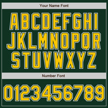 Load image into Gallery viewer, Custom Green Yellow-White Authentic Gradient Fashion Baseball Jersey