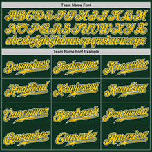 Load image into Gallery viewer, Custom Green Yellow-White Authentic Gradient Fashion Baseball Jersey