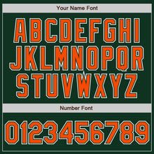 Load image into Gallery viewer, Custom Green Orange-White Authentic Gradient Fashion Baseball Jersey