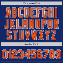 Load image into Gallery viewer, Custom Royal Orange-White Authentic Gradient Fashion Baseball Jersey