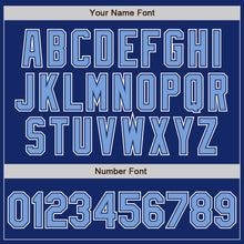 Load image into Gallery viewer, Custom Royal Light Blue-White Authentic Gradient Fashion Baseball Jersey