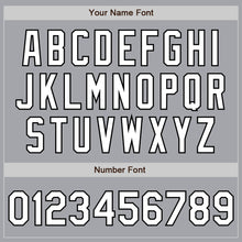 Load image into Gallery viewer, Custom Gray White Steel Gray-Black Authentic Fade Fashion Baseball Jersey