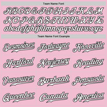 Load image into Gallery viewer, Custom Light Pink White-Black Authentic Fade Fashion Baseball Jersey