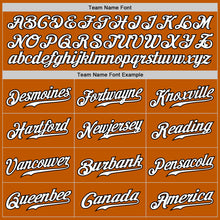 Load image into Gallery viewer, Custom Texas Orange White-Black Authentic Fade Fashion Baseball Jersey