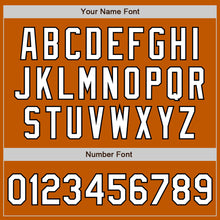 Load image into Gallery viewer, Custom Texas Orange White-Black Authentic Fade Fashion Baseball Jersey