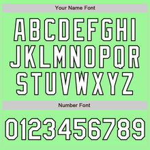 Load image into Gallery viewer, Custom Pea Green White-Black Authentic Fade Fashion Baseball Jersey