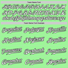 Load image into Gallery viewer, Custom Pea Green White-Black Authentic Fade Fashion Baseball Jersey