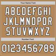 Load image into Gallery viewer, Custom Old Gold White-Black Authentic Fade Fashion Baseball Jersey