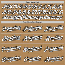 Load image into Gallery viewer, Custom Old Gold White-Black Authentic Fade Fashion Baseball Jersey