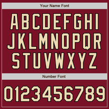 Load image into Gallery viewer, Custom Crimson Cream-Black Authentic Fade Fashion Baseball Jersey