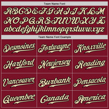 Load image into Gallery viewer, Custom Crimson Cream-Black Authentic Fade Fashion Baseball Jersey