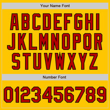 Load image into Gallery viewer, Custom Yellow Red-Black Authentic Fade Fashion Baseball Jersey