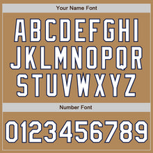 Load image into Gallery viewer, Custom Old Gold White-Navy Authentic Fade Fashion Baseball Jersey