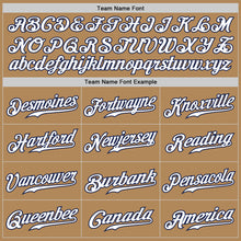 Load image into Gallery viewer, Custom Old Gold White-Navy Authentic Fade Fashion Baseball Jersey