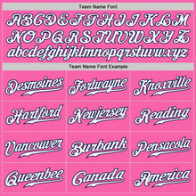 Load image into Gallery viewer, Custom Pink White-Navy Authentic Fade Fashion Baseball Jersey