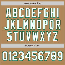 Load image into Gallery viewer, Custom Old Gold White-Kelly Green Authentic Fade Fashion Baseball Jersey