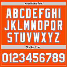 Load image into Gallery viewer, Custom Orange White-Light Blue Authentic Fade Fashion Baseball Jersey