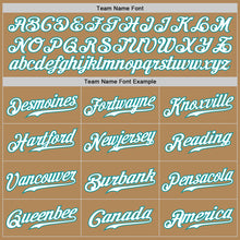 Load image into Gallery viewer, Custom Old Gold White-Teal Authentic Fade Fashion Baseball Jersey