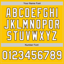 Load image into Gallery viewer, Custom Yellow White-Brown Authentic Fade Fashion Baseball Jersey