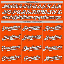 Load image into Gallery viewer, Custom Orange White-Brown Authentic Fade Fashion Baseball Jersey
