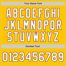 Load image into Gallery viewer, Custom Yellow White-Burgundy Authentic Fade Fashion Baseball Jersey