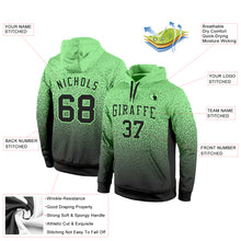 Load image into Gallery viewer, Custom Stitched Pea Green Black Fade Fashion Sports Pullover Sweatshirt Hoodie