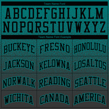 Load image into Gallery viewer, Custom Stitched Aqua Black Fade Fashion Sports Pullover Sweatshirt Hoodie